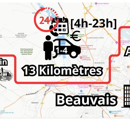 Chambre Calme Et Accueillante 13 Kmtrs Aeroport, Parking Gratuit, Navette Gare Ou Aeroport Saint-Germain-la-Poterie Eksteriør bilde